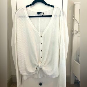 Urban Outfitters Long Sleeve Button Top